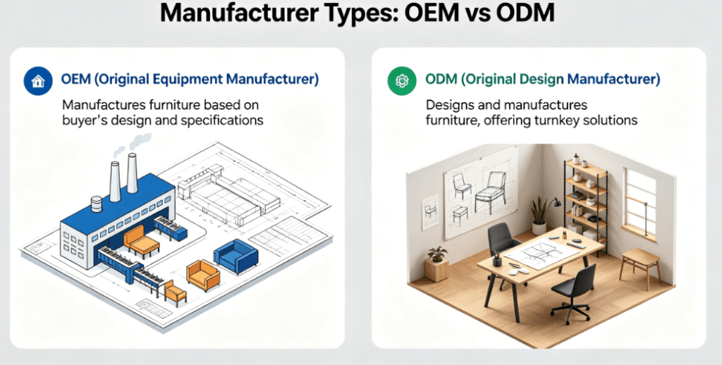 Chinese Furniture Manufacturer Types: OEM vs ODM – How to Choose the Right Partner